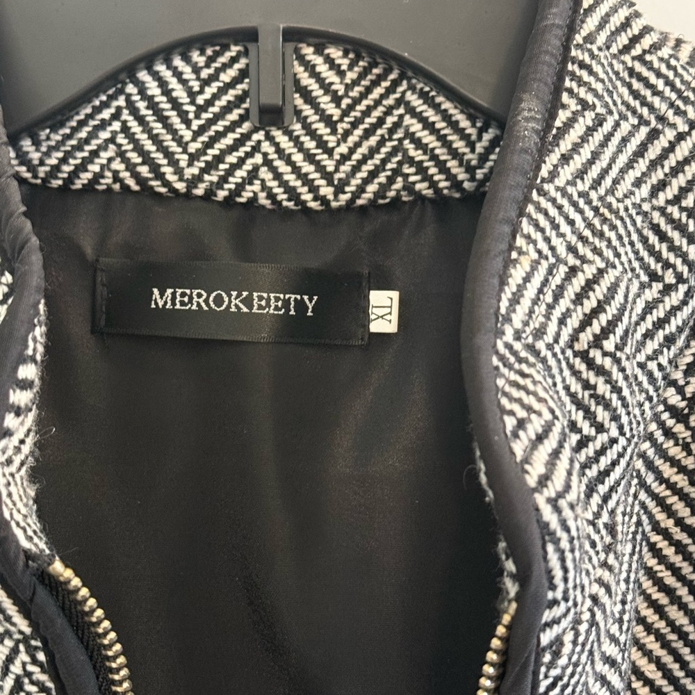 Herringbone Quilted Vest Zip Front Women’s Size XL - Picture 6 of 10